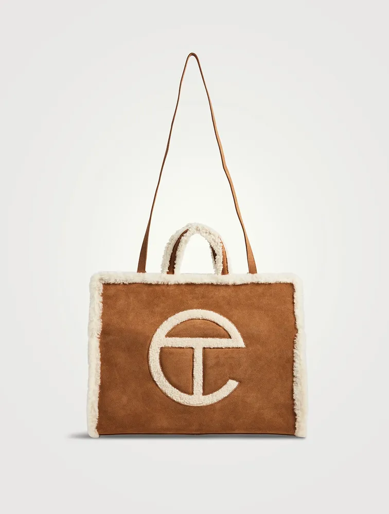 Telfar x UGG Large Suede Shopping Bag