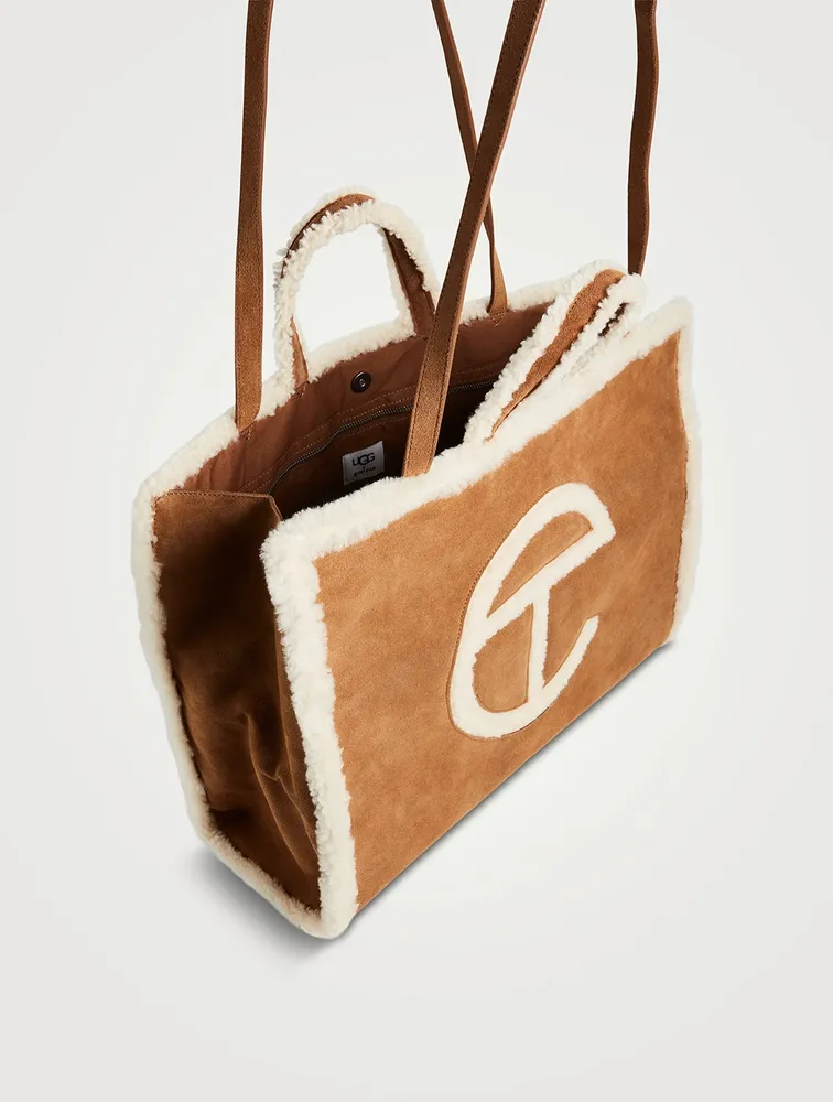 Telfar x UGG Large Suede Shopping Bag