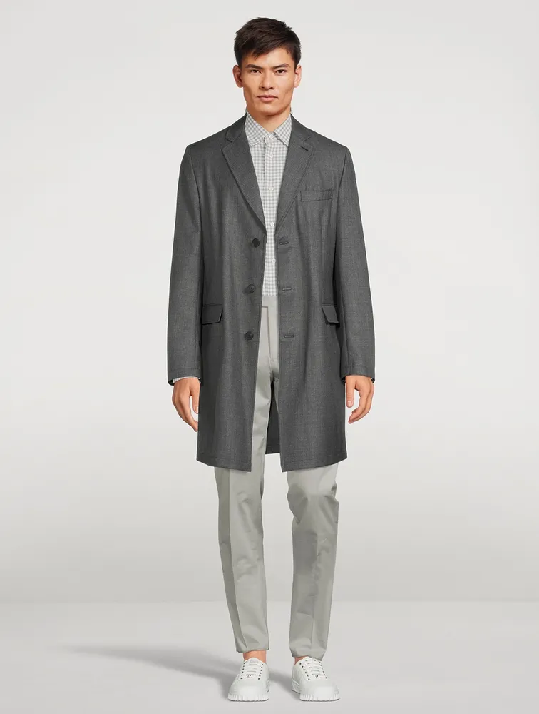 Wool Slim-Leg Pants
