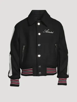 Bones Wool-Blend Varsity Jacket