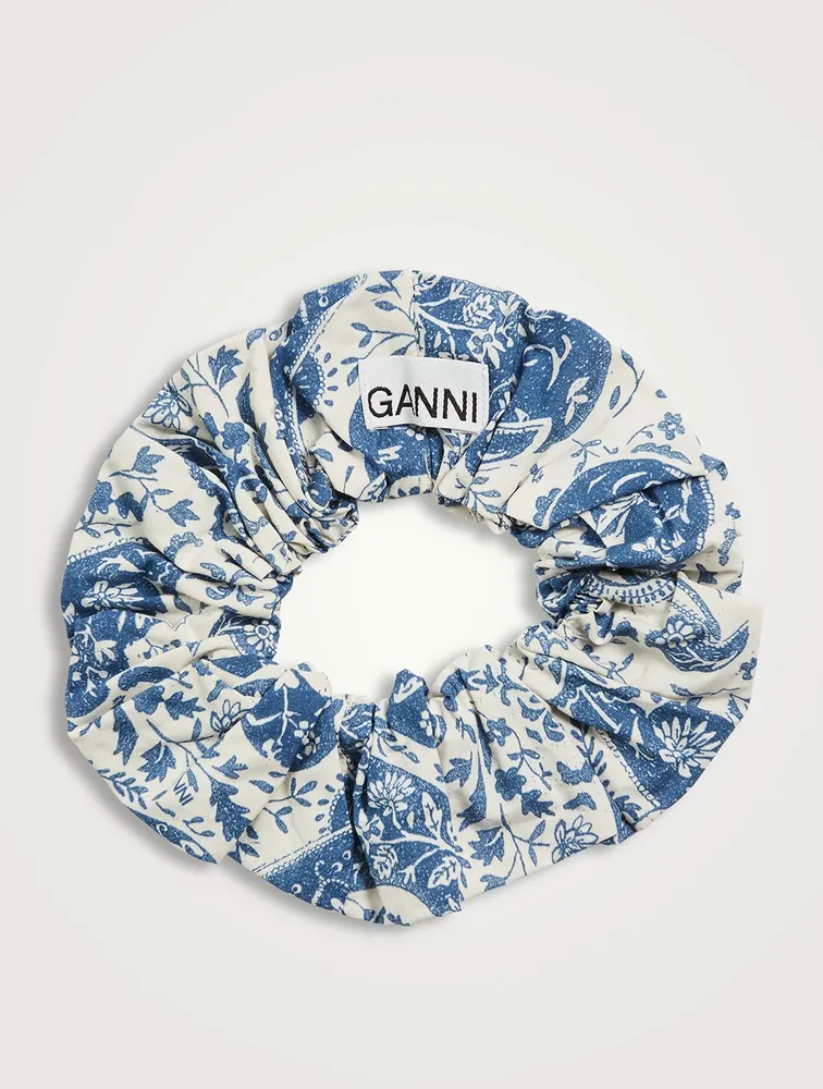 Organic Cotton Scrunchie In Paisley Print