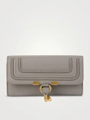 Marcie Leather Continental Wallet With Flap