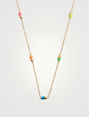 14K Gold Pill By The Yard Necklace