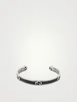 Sterling Silver Interlocking G Bangle Bracelet
