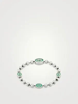Sterling Silver Interlocking G Bracelet