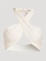 Wrap Halter Bikini Top