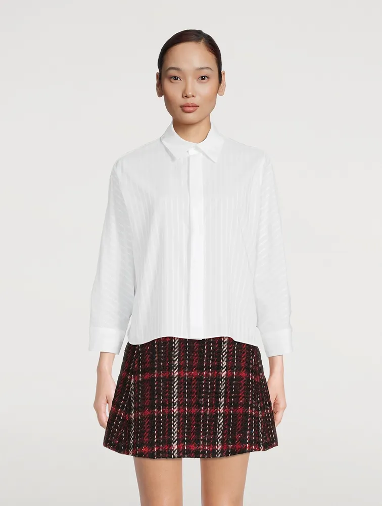 Cotton Shirt Stripe Print