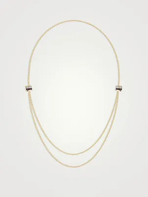 Quatre Classique 18K Gold Necklace With Diamonds