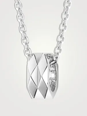 Facette 18K White Gold Pendant Necklace