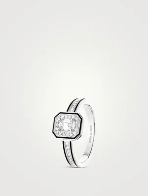 Vendôme Liseré 18K White Gold Ring With Diamonds