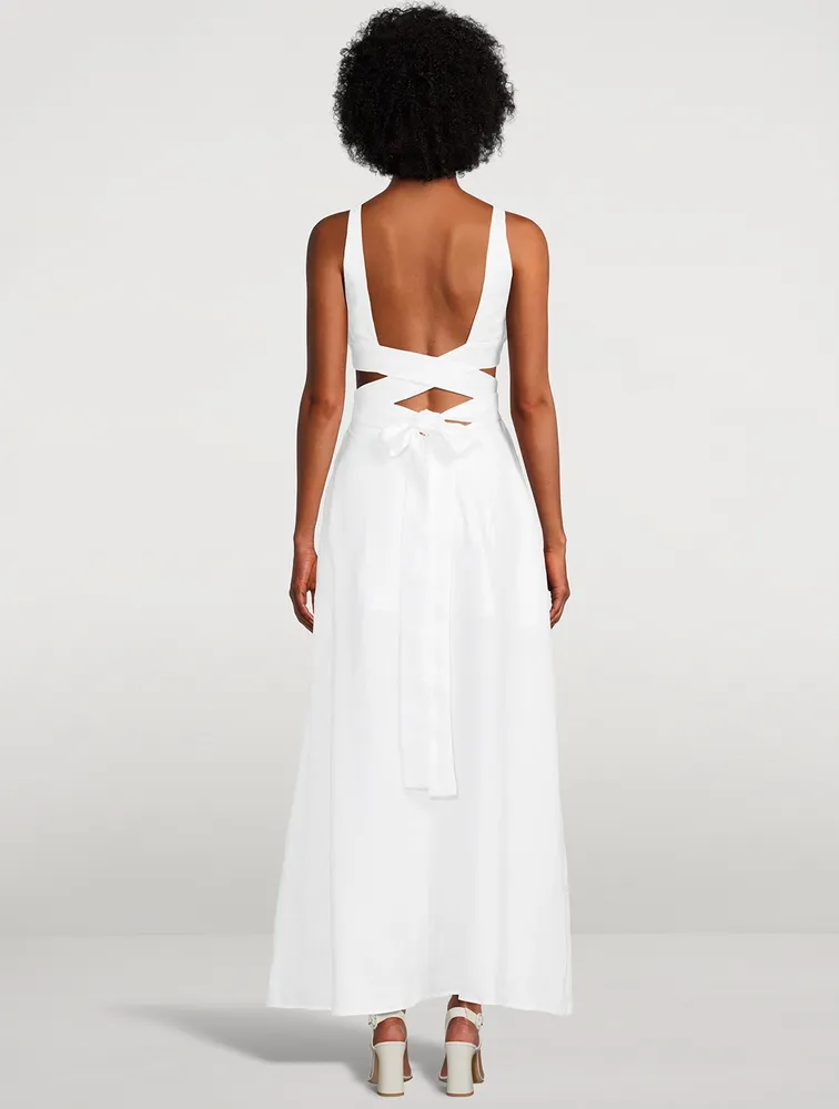 Comino Organic Linen Cut-Out Dress