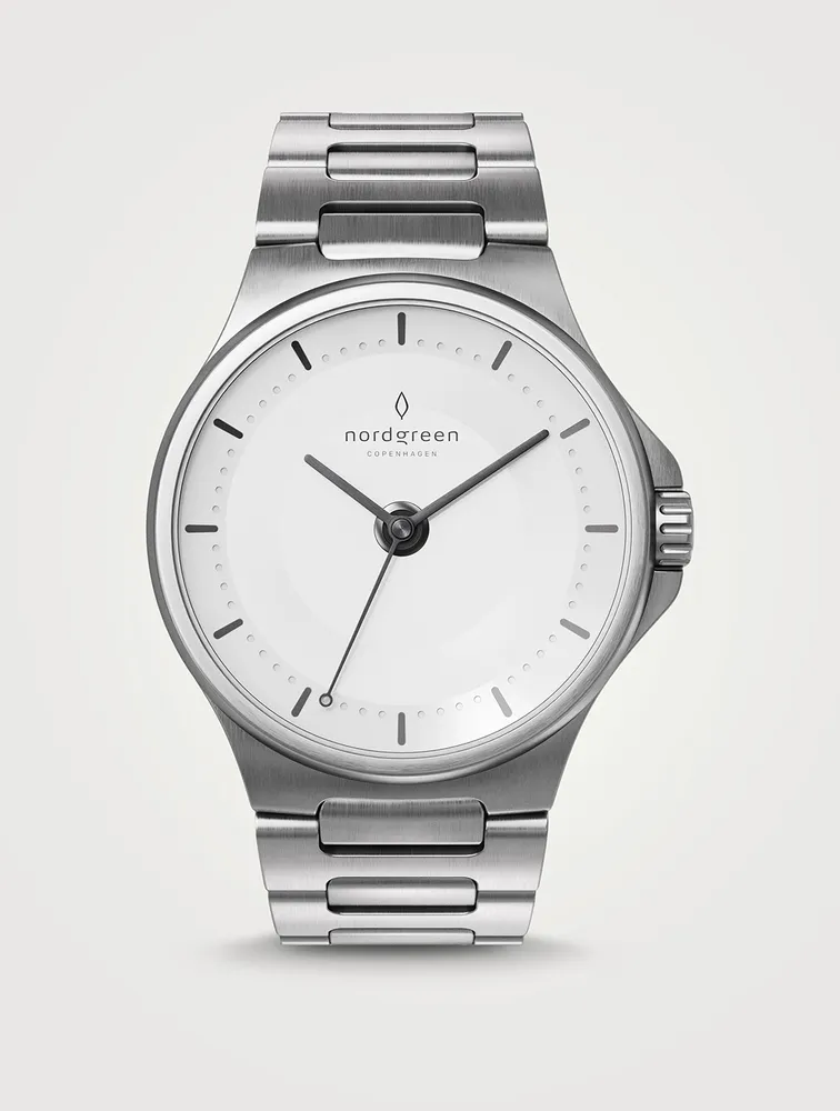 Guardian Brushed Silver H-Link Watch