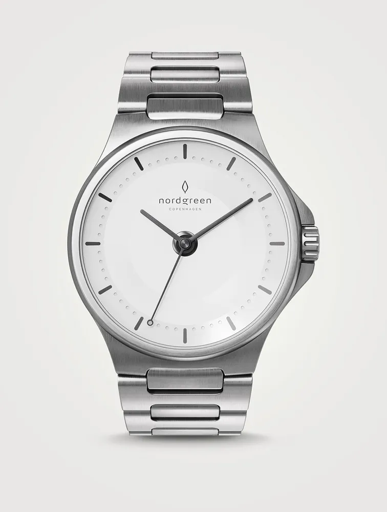 Guardian Brushed Silver H-Link Watch