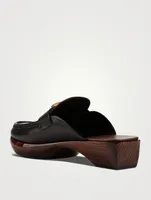 Leather Clog