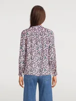 Maria Printed Cotton Blouse