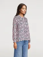 Maria Printed Cotton Blouse