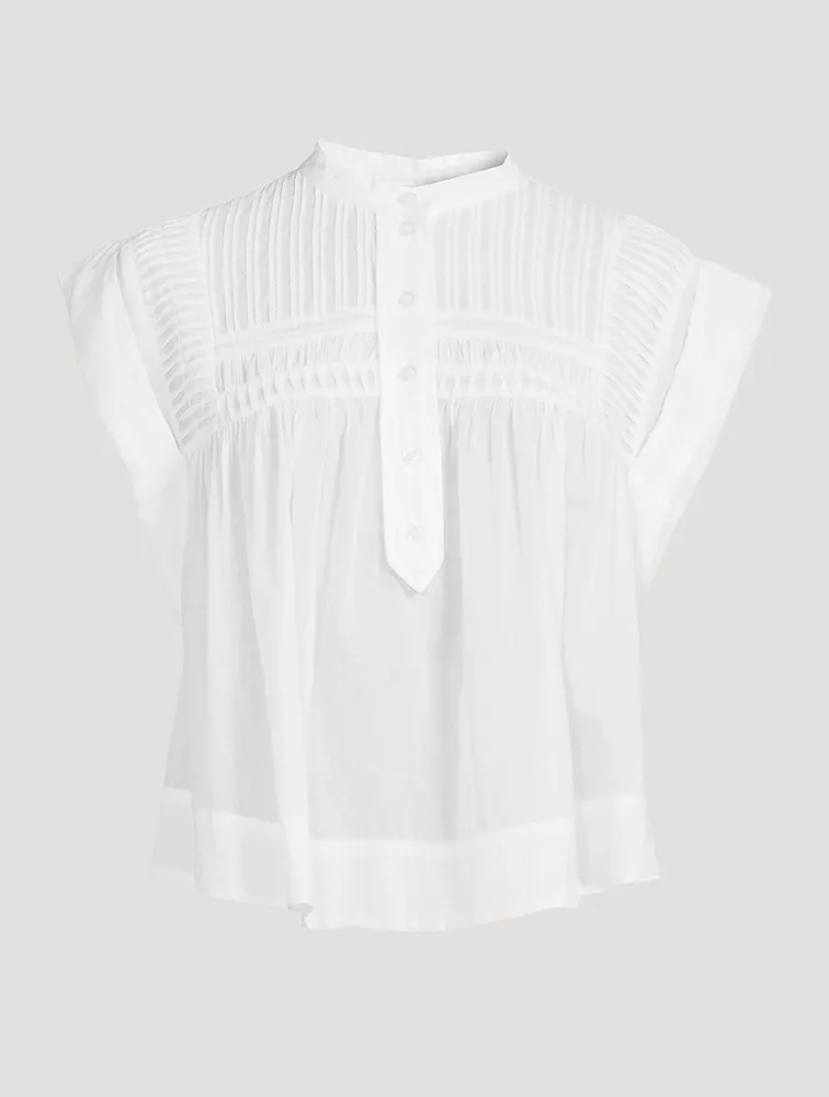 Lapao Pleated Voile Blouse