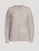 Tiana Open-Weave Sweater