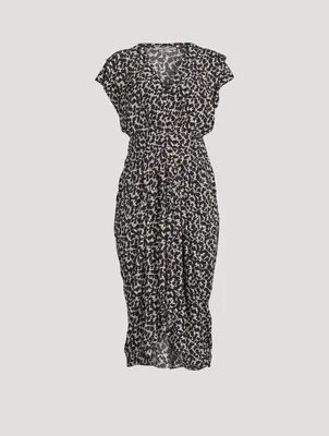 Almeya Printed Midi Dress