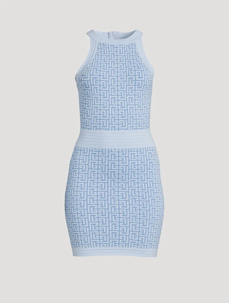 Monogram Jacquard Mini Dress