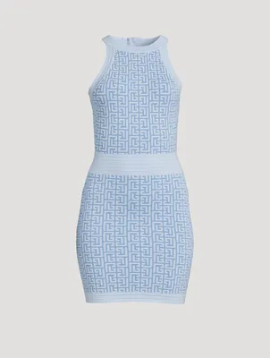 Monogram Jacquard Mini Dress
