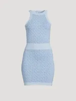 Monogram Jacquard Mini Dress