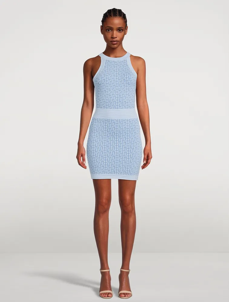 Monogram Jacquard Mini Dress