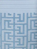 Monogram Jacquard Mini Dress