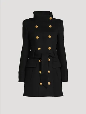 Belted Wool And Cashmere Coat
