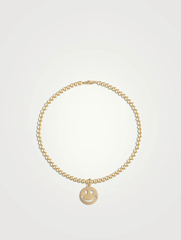 Happiness 4mm Gold Ball Necklace