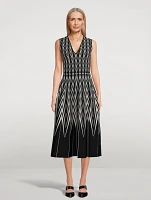 Jacquard Midi Dress
