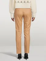 Melissa Flannel Stretch Wool Pants