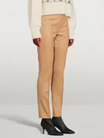 Melissa Flannel Stretch Wool Pants