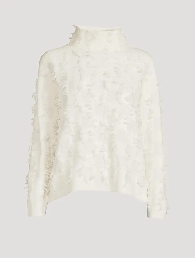 Fringe Cashmere Sweater