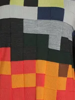 Abstract Intarsia Wool And Silk Sweater