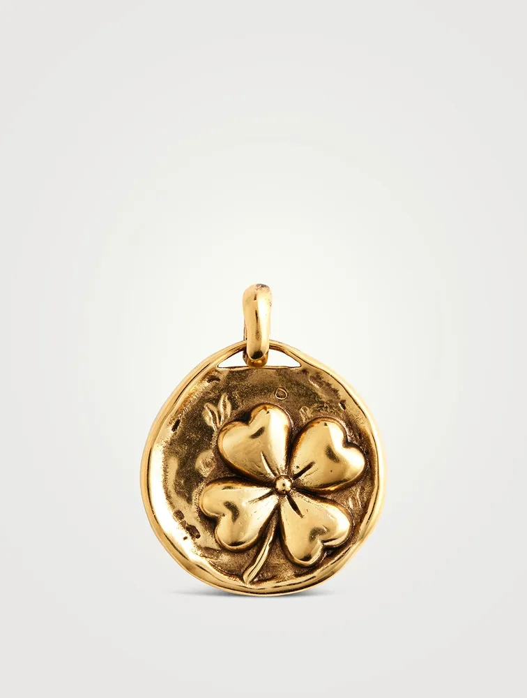 Talisman 24K Gold Plated Clover Charm