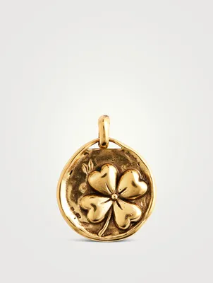 Talisman 24K Gold Plated Clover Charm