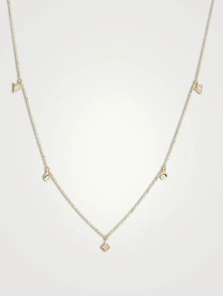 Cléo Gold Necklace With Diamonds