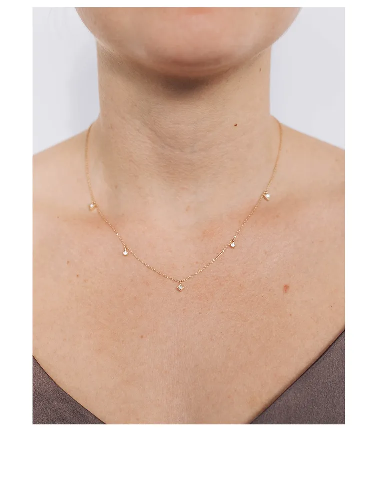 Cléo Gold Necklace With Diamonds
