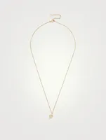 14K Gold Hummingbird Necklace With Diamond