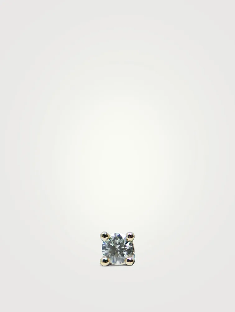 Mel Soldera 14K Gold Diamond Stud Earring