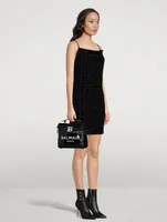 B-Buzz 23 Vinyl And Leather Top Handle Bag