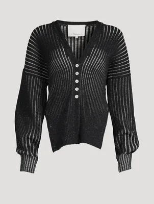Rib-Knit Cardigan