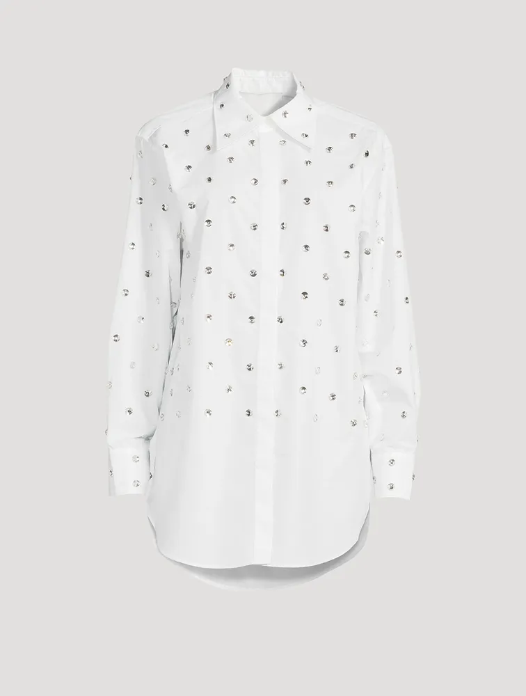 Embellished Poplin Shirt