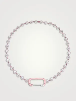 Big Vita Necklace With Pearls