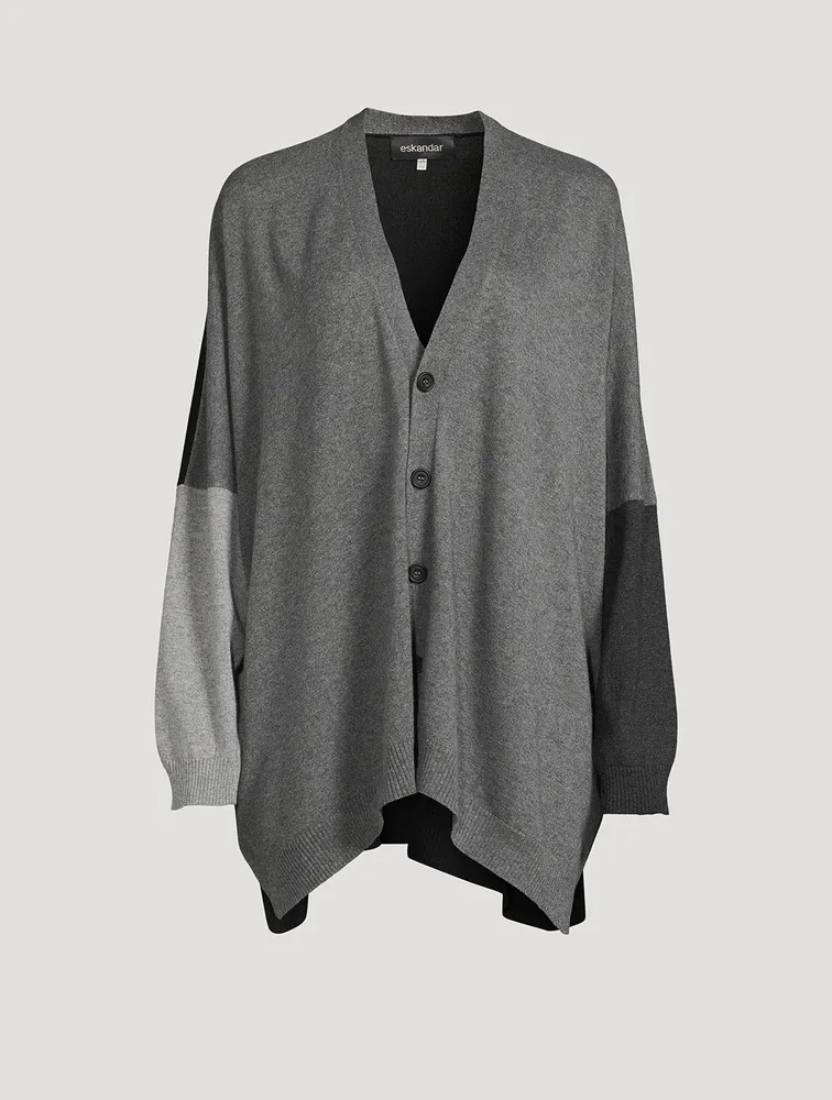 Colourblock Cashmere And Silk Cardigan
