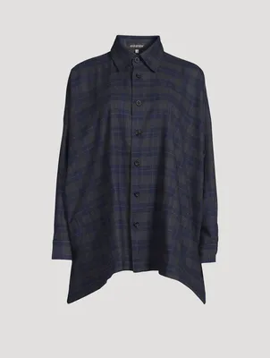 Cotton Shirt Plaid Print