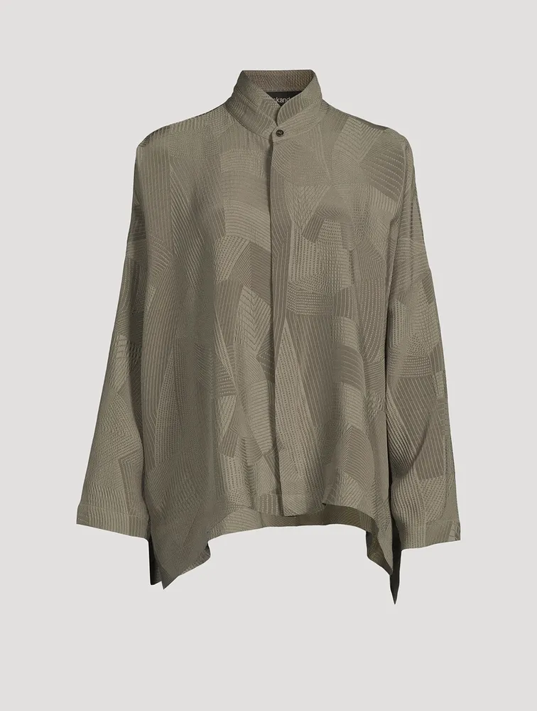 Kyoto silk Jacquard Shirt