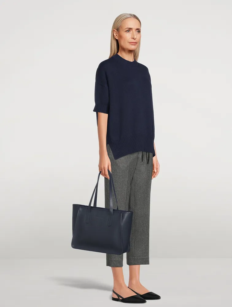 Le Foulonné Leather Tote Bag