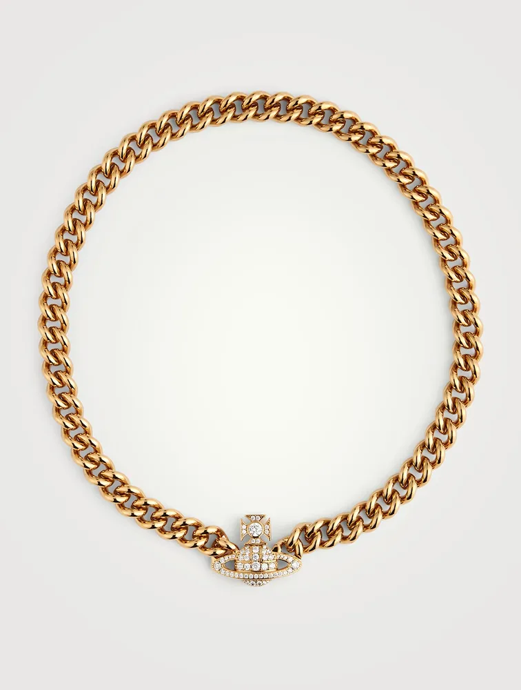 Graziella Crystal Logo Necklace